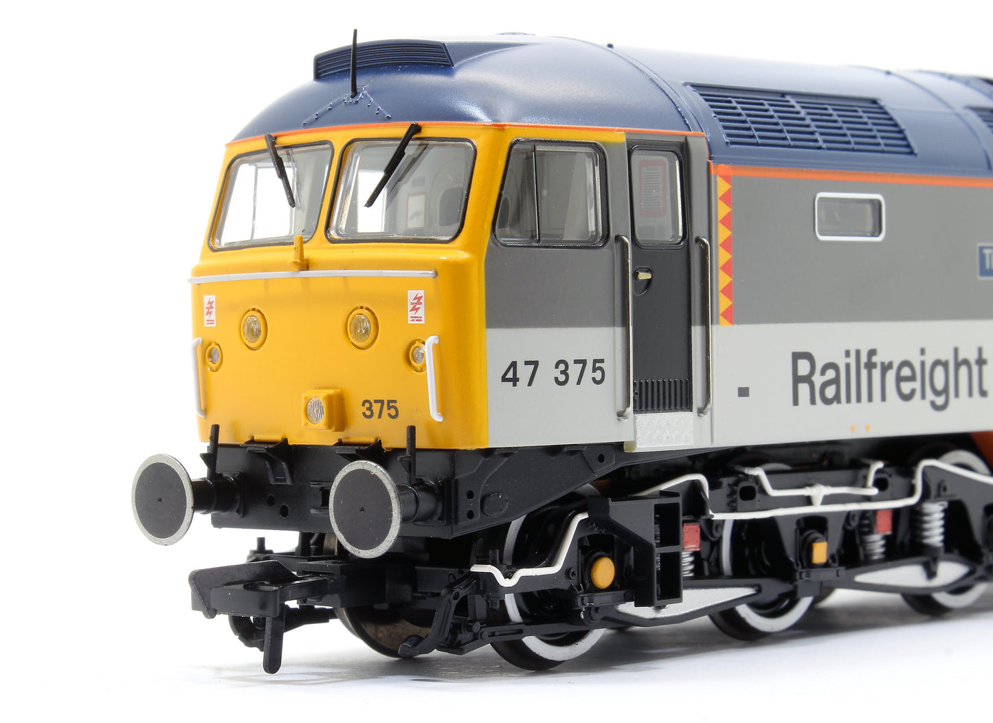 Pre-Owned 35-419 Class 47/3 47375 'Tinsley Traction Depot' BR RF Distribution European Diesel Locomotive - DCC Fitted
