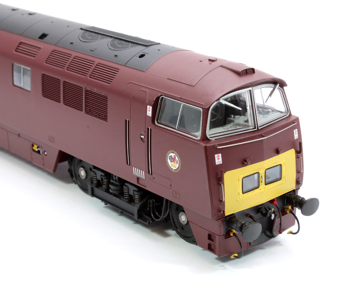 Class 52 Western Invader BR Maroon Small Yellow Plates D1009 Diesel Locomotive - DCC Sound Fitted