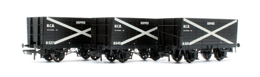 NER 20t Hopper - P7 Hopper - NCB Black, with white cross - Triple Pack
