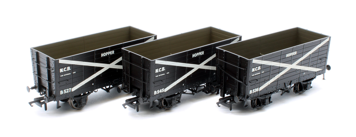NER 20t Hopper - P7 Hopper - NCB Black, with white cross - Triple Pack