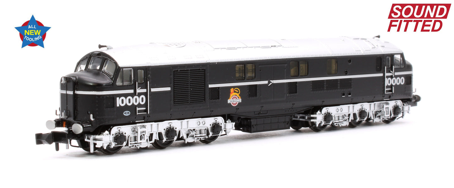 LMS 10000 BR Black (Early Emblem) Diesel Locomotive - DCC Sound