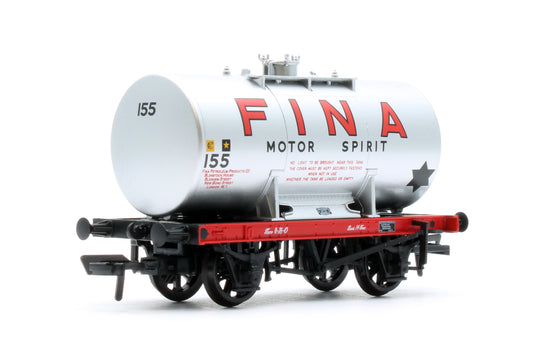 38-781 14T Anchor-Mounted Tank Wagon 'Fina' Silver No.155