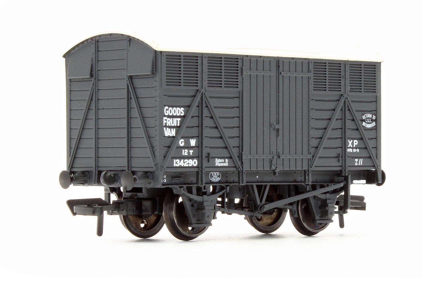 Pre-Owned 12 Ton Ventilated Fruit Van GWR Grey No.134290