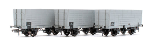 NER 20t Hopper - DGM 12 Hopper - BR Grey, with black panels - Triple Pack