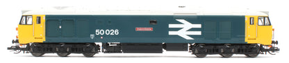 TT3067M Class 50 BR Large Logo Blue '50026' 'Indomitable' Diesel Locomotive