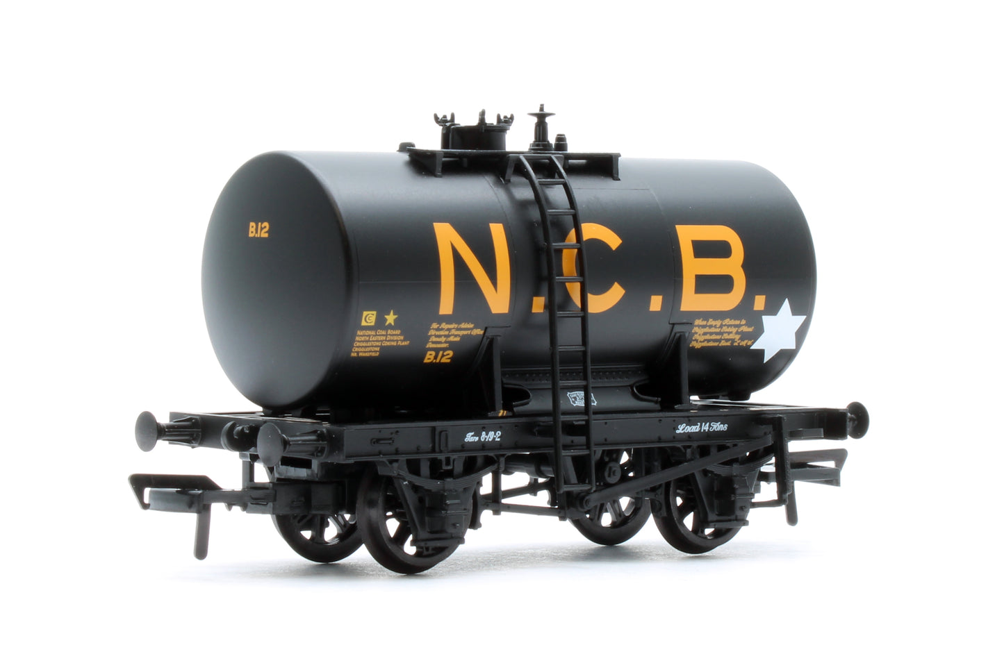 38-784 14T Anchor-Mounted Tank Wagon 'NCB' Black No.B.12