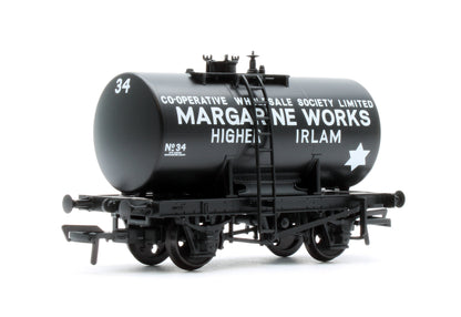 38-785 14T Anchor-Mounted Tank Wagon 'Irlam Margarine Works' Black No.34