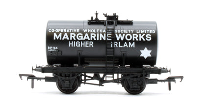 38-785 14T Anchor-Mounted Tank Wagon 'Irlam Margarine Works' Black No.34