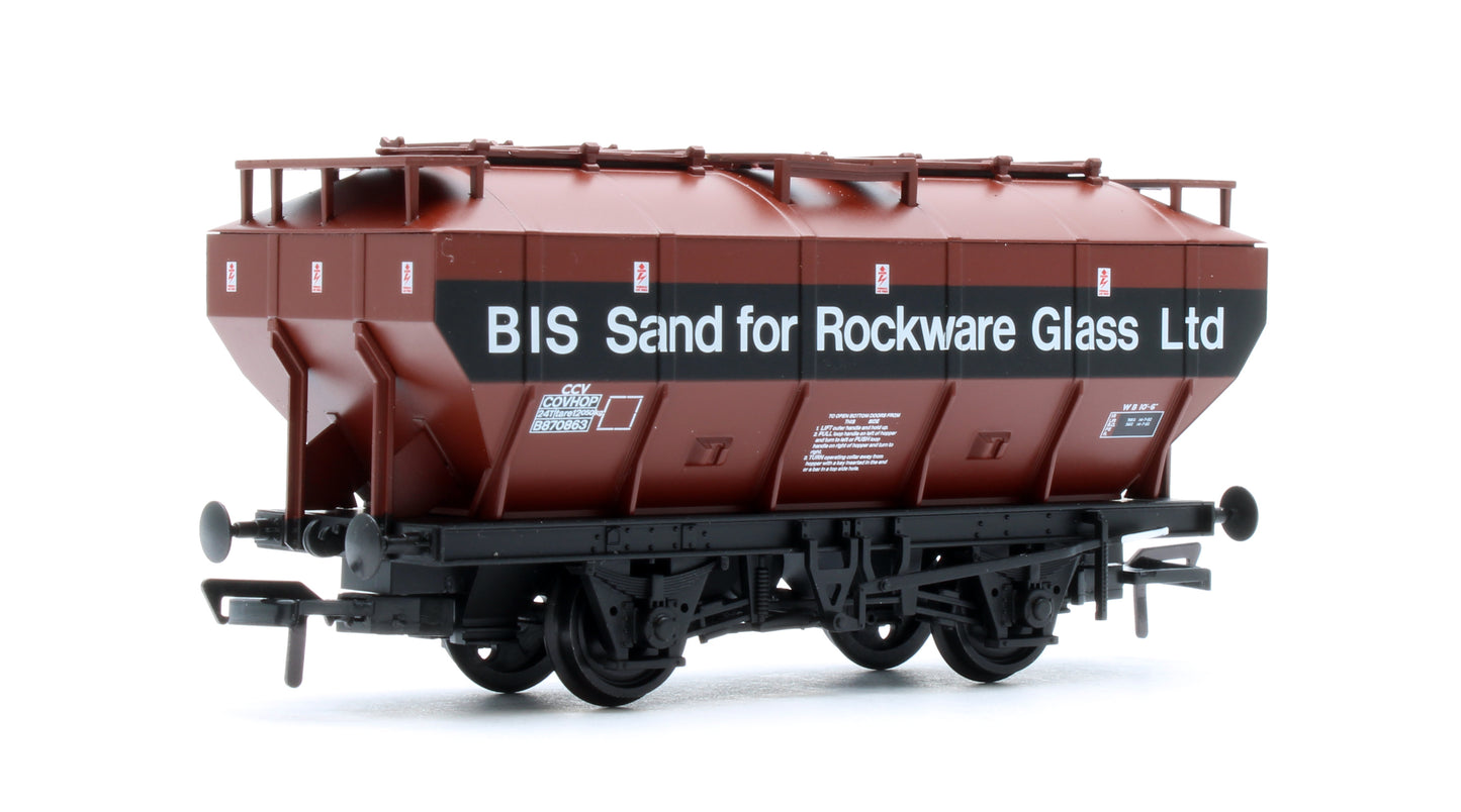 38-502A BR 35T 'Covhop' Covered Hopper BR Bauxite 'British Industrial Sand' No.B870863