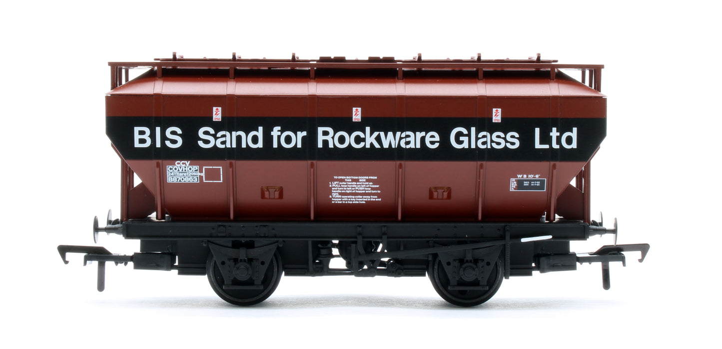 38-502A BR 35T 'Covhop' Covered Hopper BR Bauxite 'British Industrial Sand' No.B870863