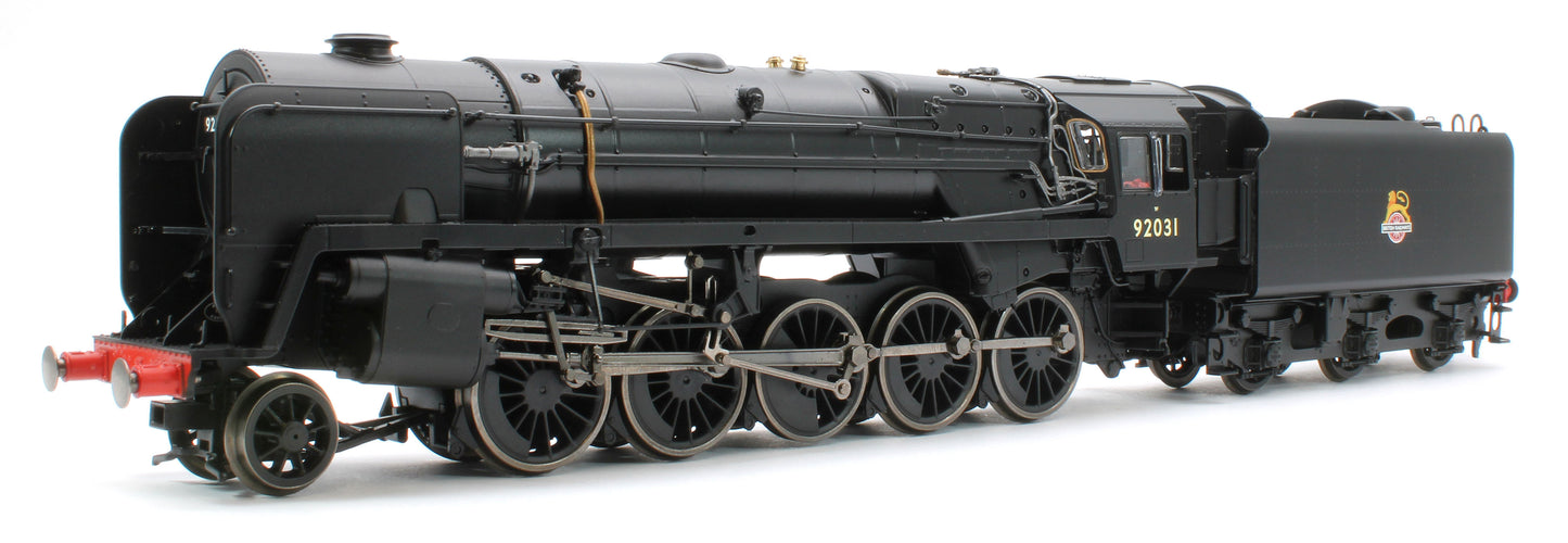 R30486 Class 9F 2-10-0 BR Black Early Emblem 92031 Steam Locomotive