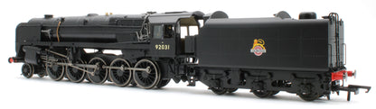 R30486 Class 9F 2-10-0 BR Black Early Emblem 92031 Steam Locomotive