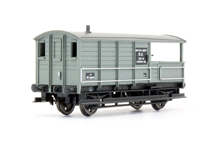 Pre-Owned 20 Ton Toad Brake Van BR Grey 'W35894'