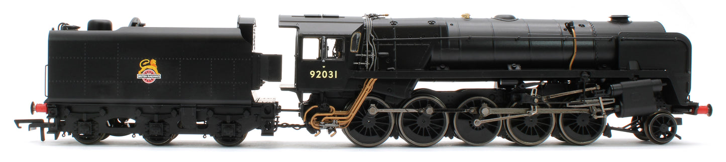 R30486 Class 9F 2-10-0 BR Black Early Emblem 92031 Steam Locomotive