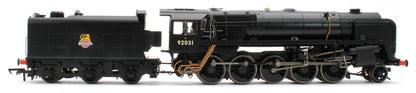 R30486 Class 9F 2-10-0 BR Black Early Emblem 92031 Steam Locomotive