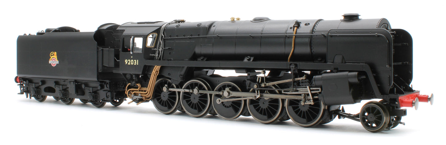 R30486 Class 9F 2-10-0 BR Black Early Emblem 92031 Steam Locomotive