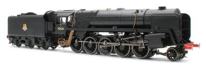 R30486 Class 9F 2-10-0 BR Black Early Emblem 92031 Steam Locomotive