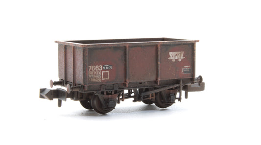 Pre-Owned BR 27T Steel Tippler Wagon BR Bauxite (TOPS) No. B386096 - Custom Weathered