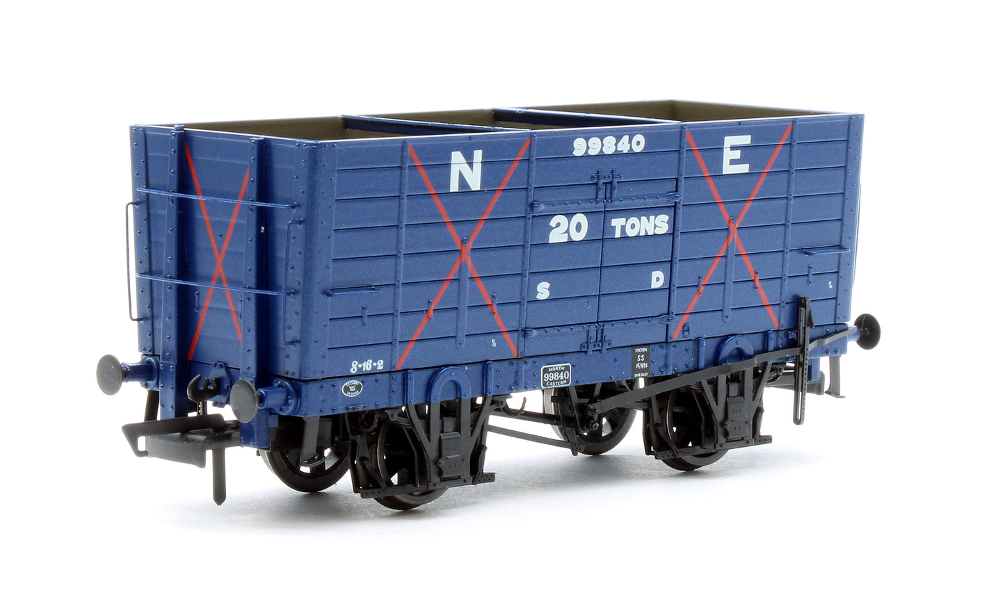 NER 20t Hopper - Mixed Q3 Hopper - Grouping transition period: 1910-22 NER Blue/1923-37 LNER Grey - Triple Pack