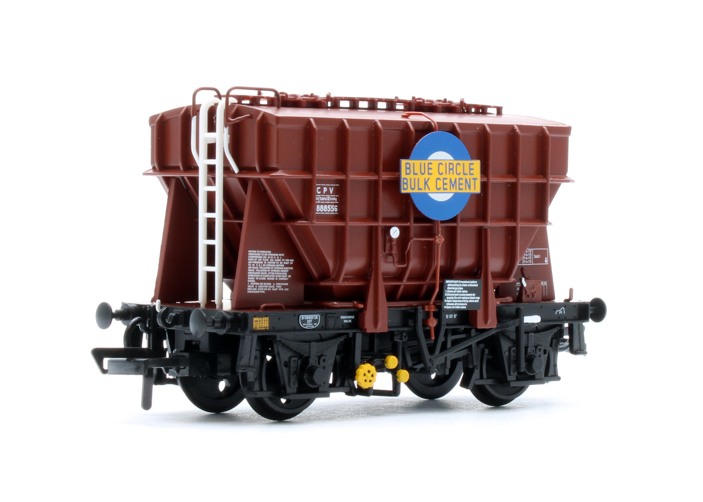 38-270B BR 22T CPV Presflo Bulk Powder Wagon BR Bauxite 'Blue Circle' No.B888556
