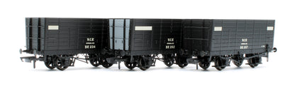 NER 20t Hopper - P7 Hopper - NCB (Brodsworth) Black, with white planks - Triple Pack
