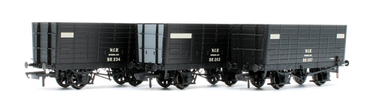 NER 20t Hopper - P7 Hopper - NCB (Brodsworth) Black, with white planks - Triple Pack