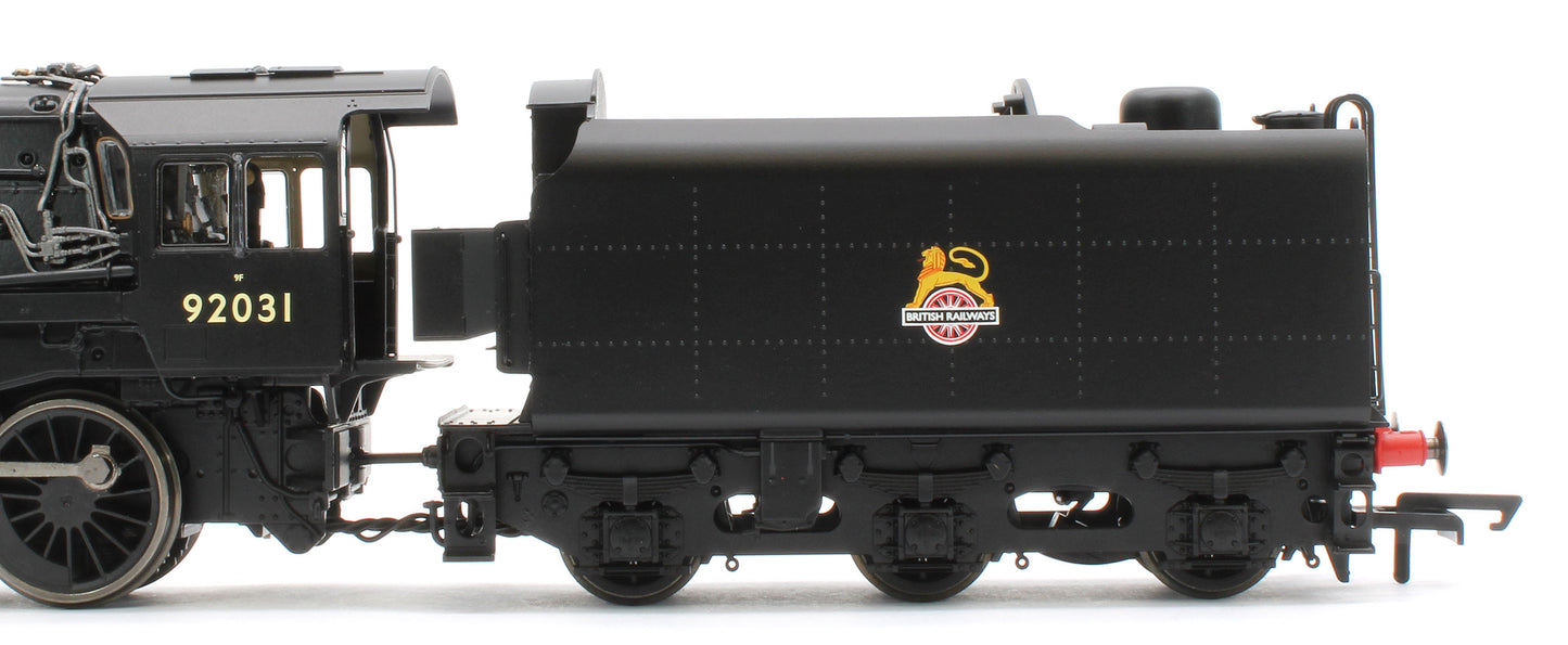 R30486 Class 9F 2-10-0 BR Black Early Emblem 92031 Steam Locomotive