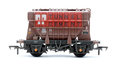 38-274 BR 22T CPV Presflo Bulk Powder Wagon BR Bauxite 'Tunnel Cement' No.B887990 - Weathered