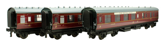 Pre-Owned Set B of 3x LMS 'The Royal Scot' Stanier Coaches