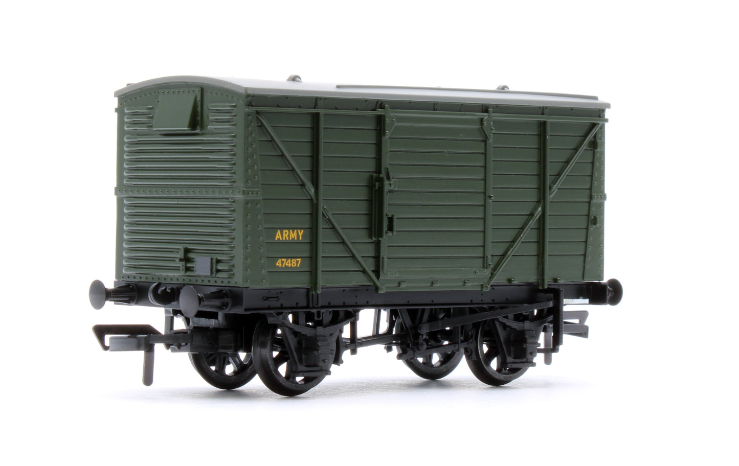 37-806A LMS 12T Planked Ventilated Van ARMY Green No.47487