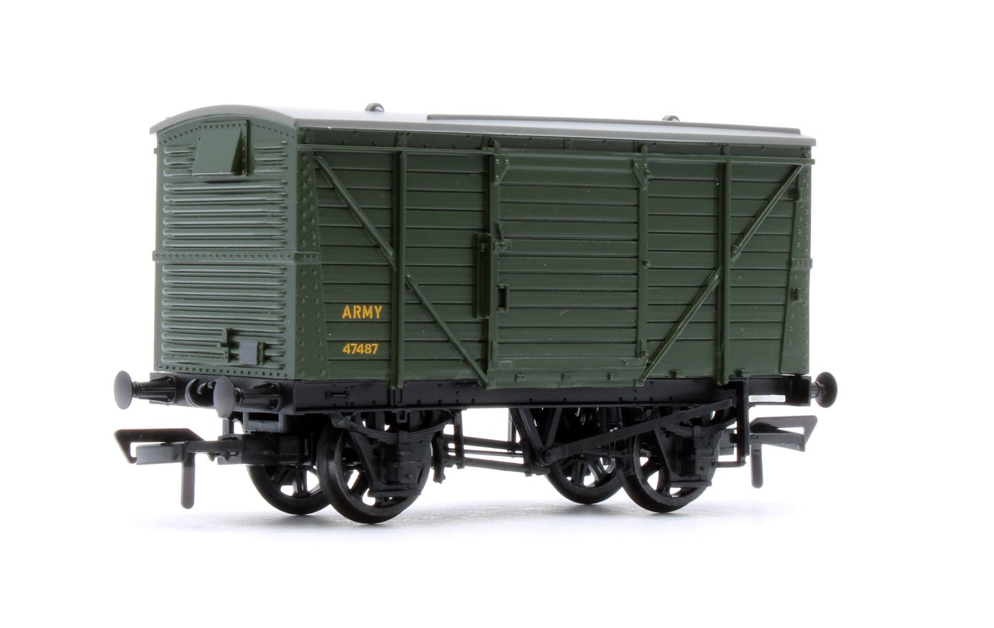 37-806A LMS 12T Planked Ventilated Van ARMY Green No.47487
