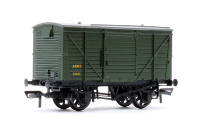 37-806A LMS 12T Planked Ventilated Van ARMY Green No.47487