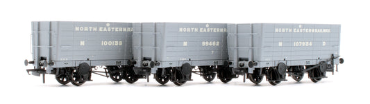 NER 20t Hopper - P8 Hopper - 1904-1910 Pre-Grouping: NER Grey - Triple Pack