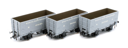 NER 20t Hopper - P8 Hopper - 1904-1910 Pre-Grouping: NER Grey - Triple Pack