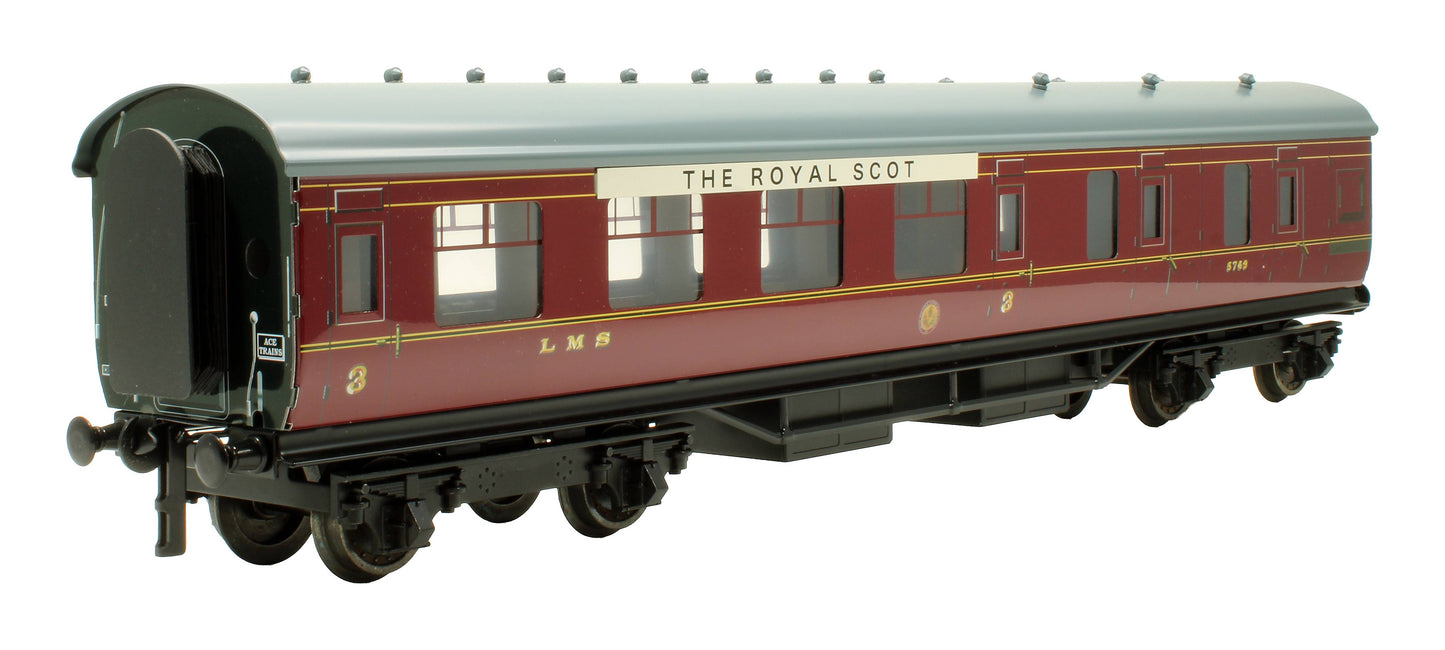 Pre-Owned Set B of 3x LMS 'The Royal Scot' Stanier Coaches