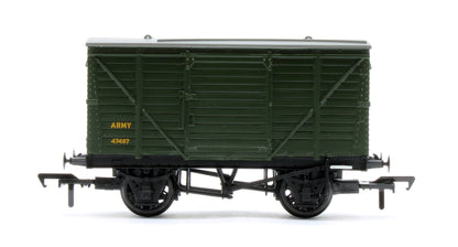 37-806A LMS 12T Planked Ventilated Van ARMY Green No.47487
