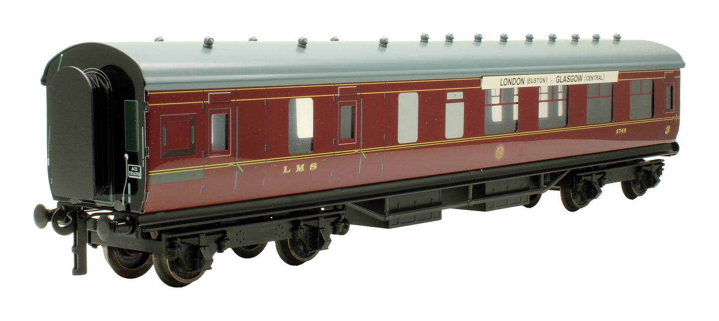 Pre-Owned Set B of 3x LMS 'The Royal Scot' Stanier Coaches