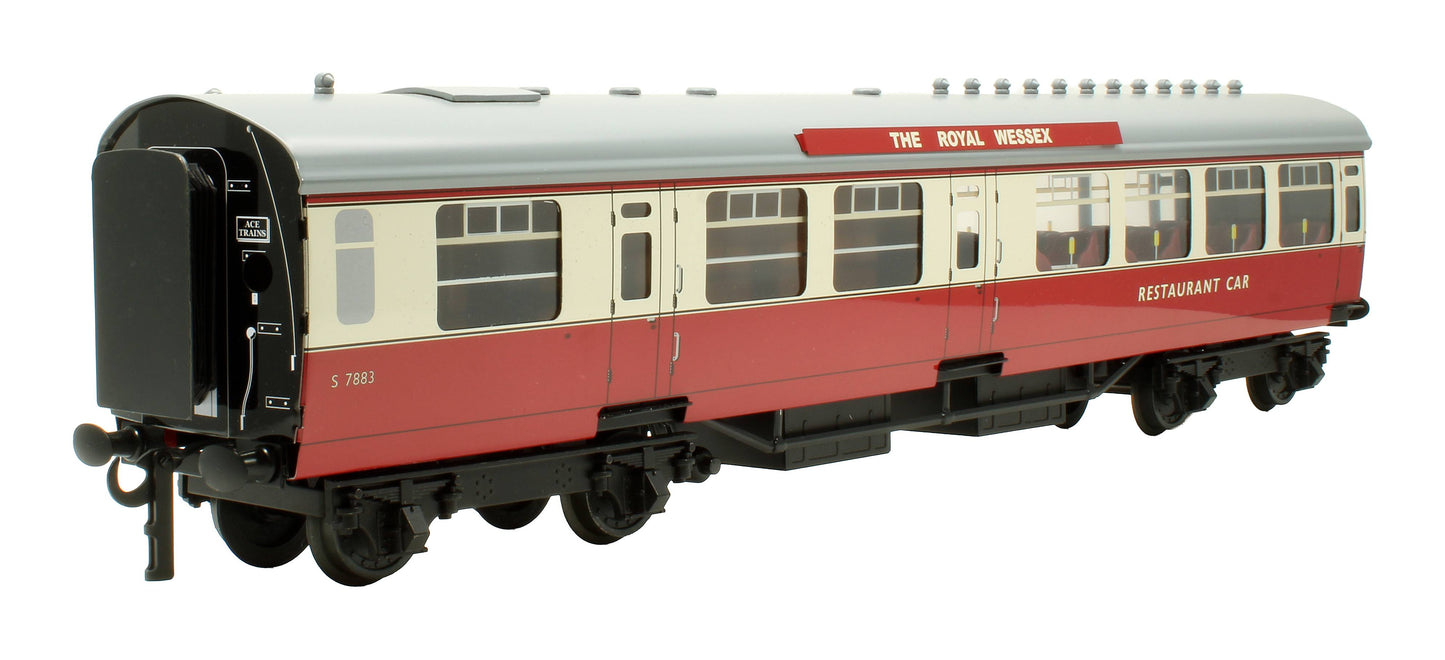 Pre-Owned Set of 3x SR Bulleid Blood & Custard 'The Royal Wessex' Coaches