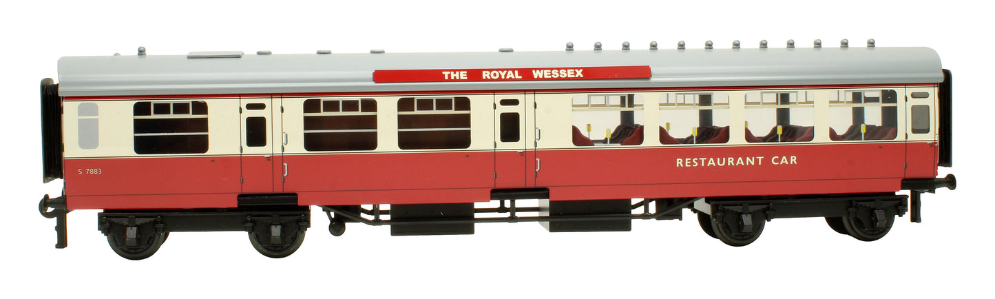 Pre-Owned Set of 3x SR Bulleid Blood & Custard 'The Royal Wessex' Coaches