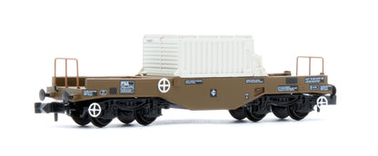 377-801A BR FNA Nuclear Flask Wagon with Flat Floor with Flask No.550021