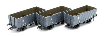NER 20t Hopper - DGM 11 (ex-P6) Hopper - LNER Grey - Triple Pack