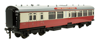 Pre-Owned Set of 3x SR Bulleid Blood & Custard 'The Royal Wessex' Coaches