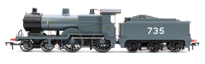 SECR Maunsell D1 Class SECR Grey 4-4-0 Steam Locomotive No.735 (DCC Sound)