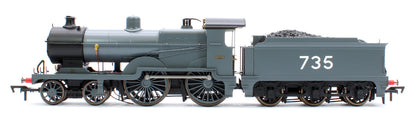 Pre-Owned SECR Maunsell D1 Class SECR Grey 4-4-0 Steam Locomotive No.735
