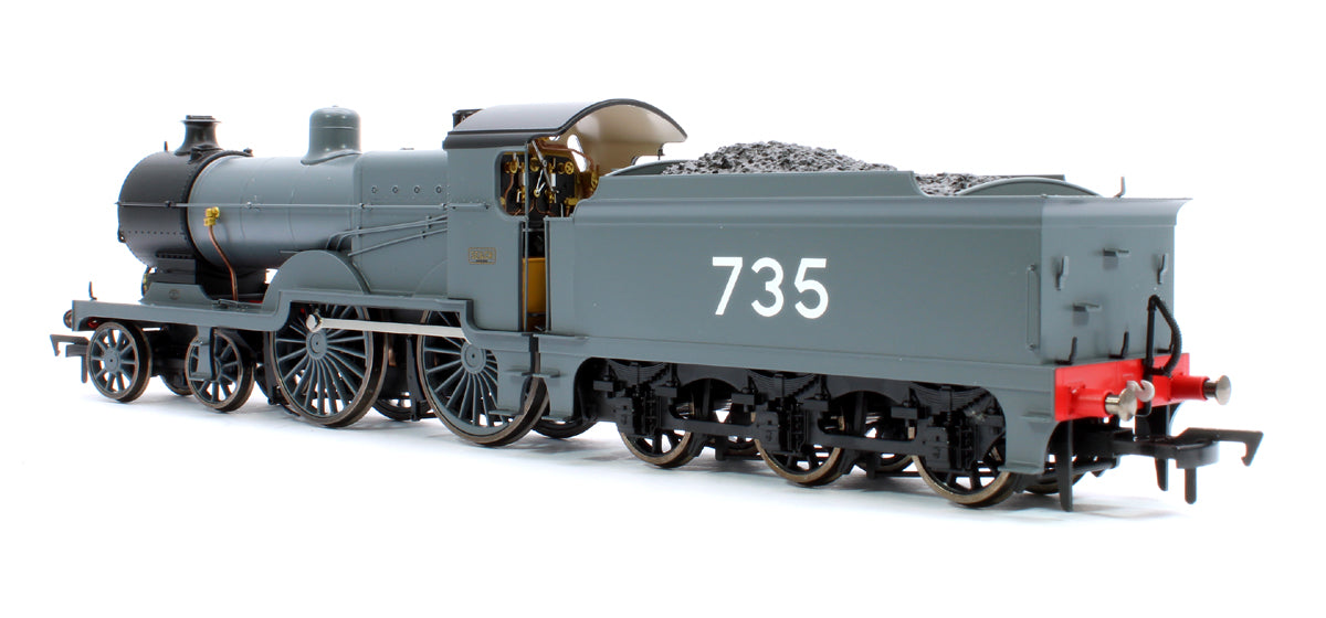 SECR Maunsell D1 Class SECR Grey 4-4-0 Steam Locomotive No.735 (DCC Sound)