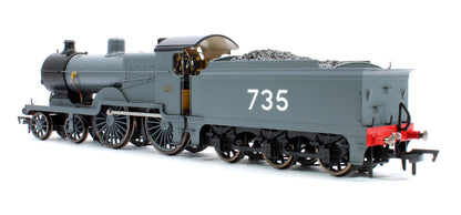 Pre-Owned SECR Maunsell D1 Class SECR Grey 4-4-0 Steam Locomotive No.735