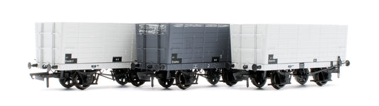 NER 20t Hopper - DGM 12 Hopper - BR Grey, with black panels - Triple Pack
