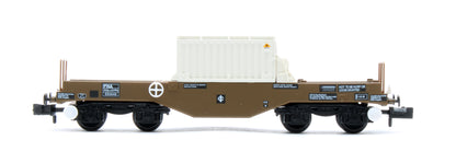 377-802A BR FNA Nuclear Flask Wagon with Sloping Floor with Flask No.550040