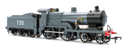 SECR Maunsell D1 Class SECR Grey 4-4-0 Steam Locomotive No.735 (DCC Sound)