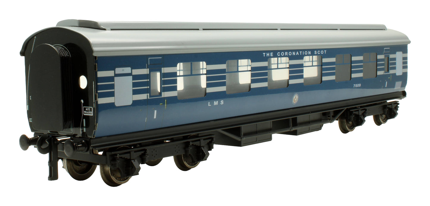 Pre-Owned Set A LMS Blue Coronation Scot Kitchen Stanier Coach